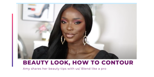 Image demonstrating contouring and highlighting makeup techniques