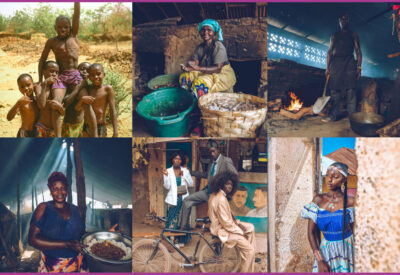 Image of the photographer capturing moments of daily life in The Gambia.