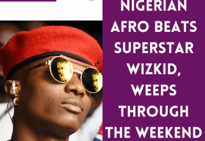 Image featuring Wizkid mourning the loss of his mother.