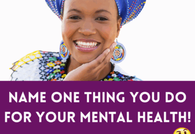 Diverse group supporting mental health awareness