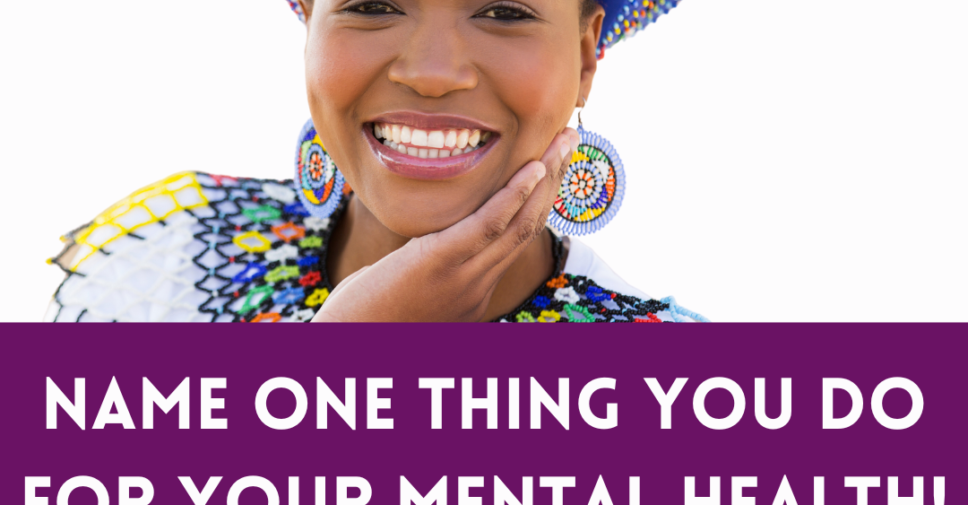 Diverse group supporting mental health awareness