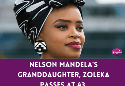 Image featuring Zoleka Mandela, possibly in a candid or formal portrait.