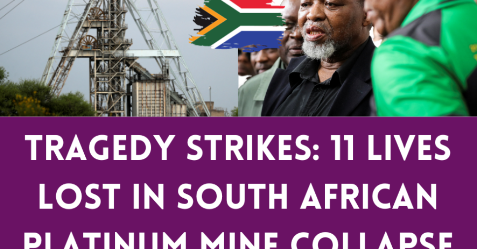 Image featuring the entrance of a South African platinum mine.