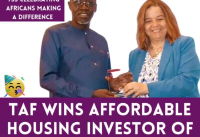 Image featuring the logo or emblem of TAF, the recipient of the Affordable Housing Investor of the Year Award.