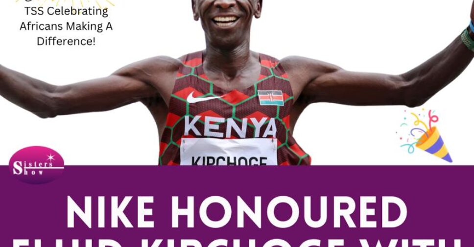 Image featuring the statue of Eliud Kipchoge alongside the track dedicated to him by Nike.