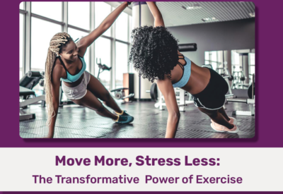 Diverse group of people exercising together