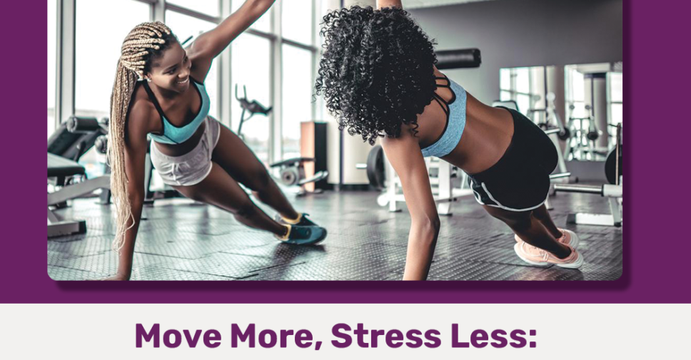 Diverse group of people exercising together