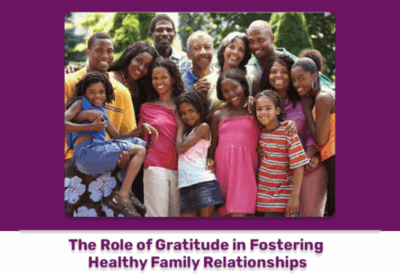 Family sharing a moment of gratitude