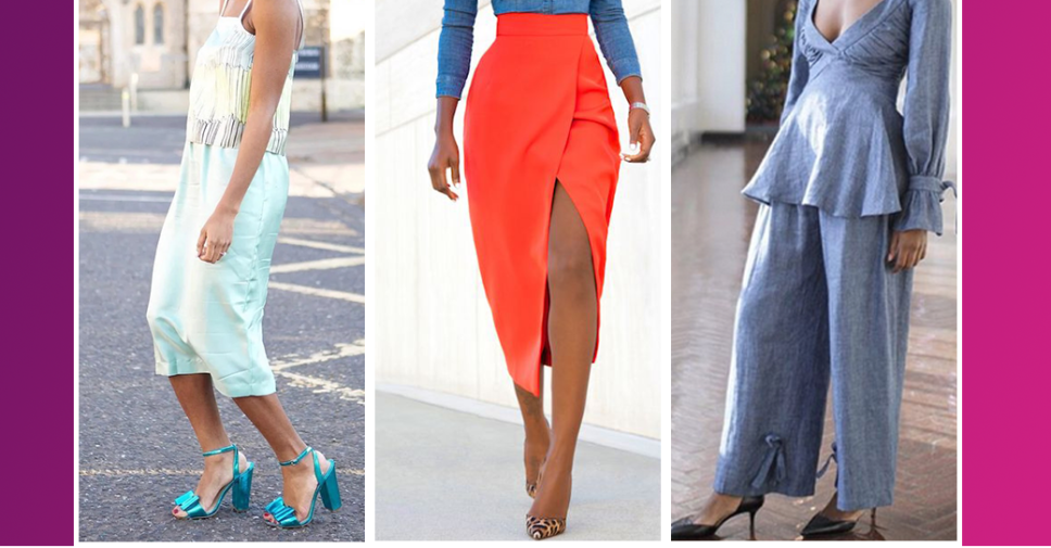 Woman dressing in colorful and vibrant clothes