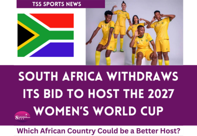 South African flag with soccer ball