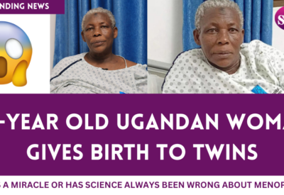 70-year-old Ugandan woman with newborn twins