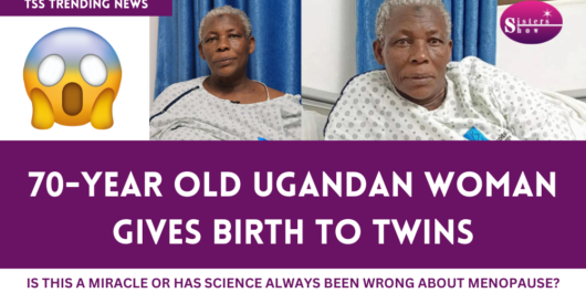 70-year-old Ugandan woman with newborn twins