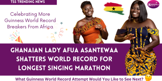 Image featuring Afua Asantewaa during her world record attempt.