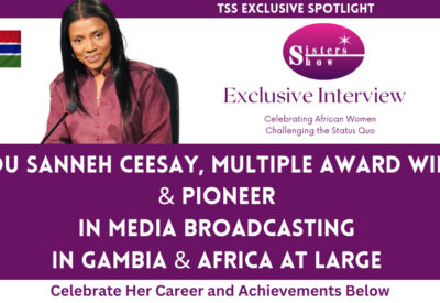 Fatou Sanneh Ceesay during an interview