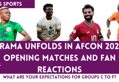 Illustration of Soccer Players in AFCON 2024 Opening Matches