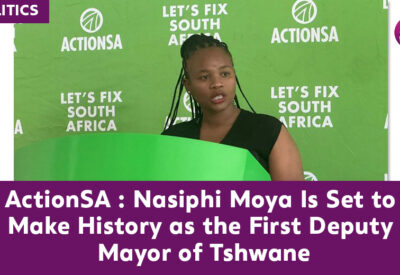 Dr. Nasiphi Moya Nominee for Tshwane Deputy Executive Mayor