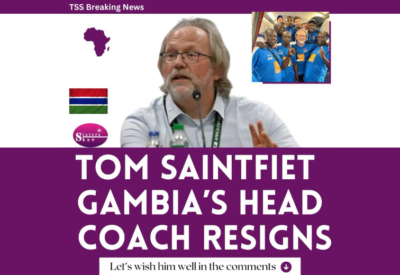Image featuring Tom Saintfiet, former head coach of the Gambia national football team.