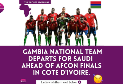 Gambia team heads to Saudi for AFCON prep in C��te d