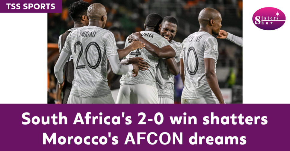 South Africa triumphs 2-0 over Morocco in AFCON 2023-24.