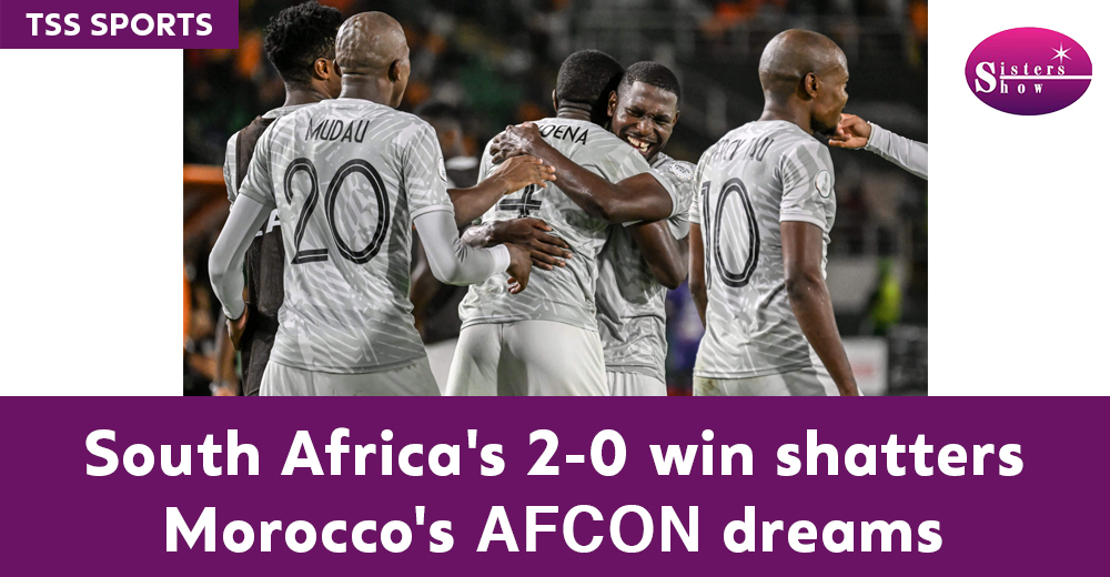 South Africa triumphs 2-0 over Morocco in AFCON 2023-24.