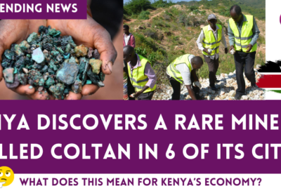 Image depicting the mining of coltan in Kenya and its potential impact on the environment and local communities.