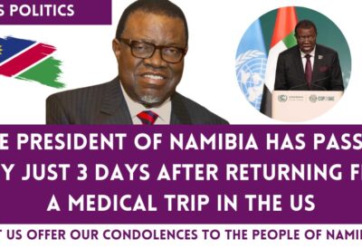 Candlelight vigil in honor of President Hage Geingob in Namibia