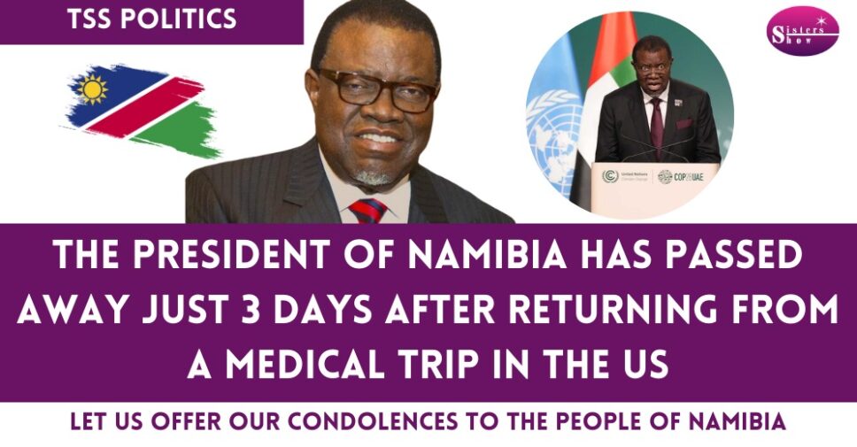 Candlelight vigil in honor of President Hage Geingob in Namibia