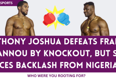 Anthony Joshua vs. Francis Ngannou Boxing Match Victory