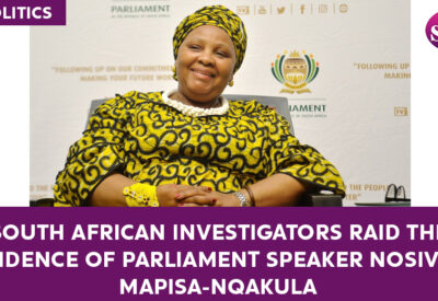 South African Investigators Raid the Residence of Parliament Speaker Nosiviwe Mapisa-Nqakula
