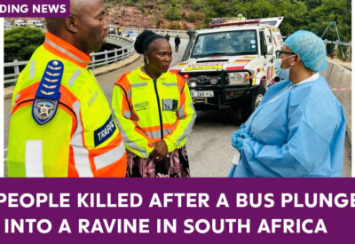 Bus accident in South Africa claims 45 lives as it plunges into a ravine.