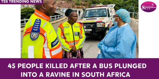 Bus accident in South Africa claims 45 lives as it plunges into a ravine.