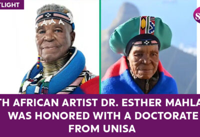 Dr. Esther Mahlangu receiving honorary doctorate from UNISA