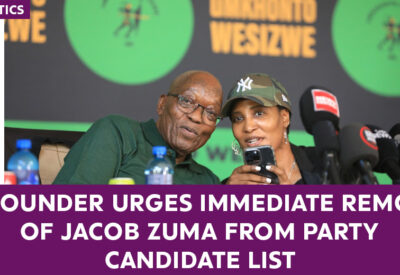 MK Party Founder Urges IEC to Swiftly Remove Jacob Zuma from Candidate List