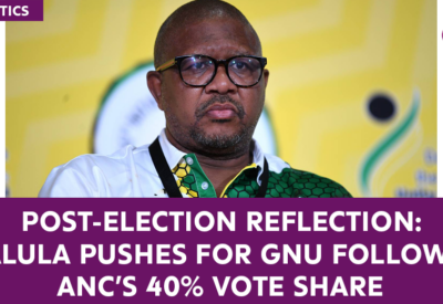 Post-Election Reflection: Mbalula Pushes for GNU Following ANC���s 40% Vote