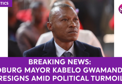 Breaking News: Joburg Mayor Kabelo Gwamanda Resigns Amid Political Turmoil