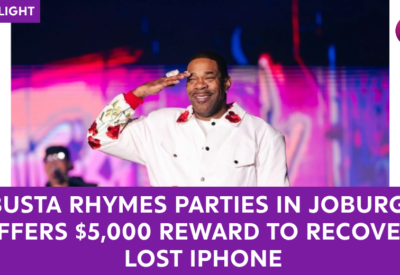 Busta Rhymes Parties in Joburg, Offers $5,000 Reward