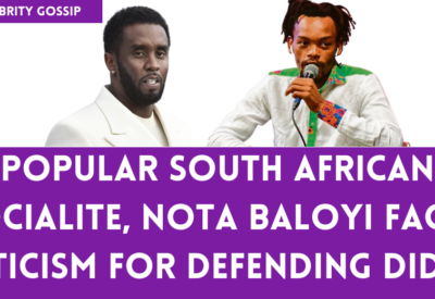 Nota Baloyi Faces Criticism for Defending Diddy