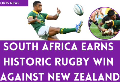 outh Africa celebrates historic rugby victory, breaking a 75-year curse during the championship match.