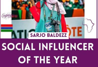 Sarjo Balde Wins Social Influencer of the Year Award at She Awards Gambia 2024